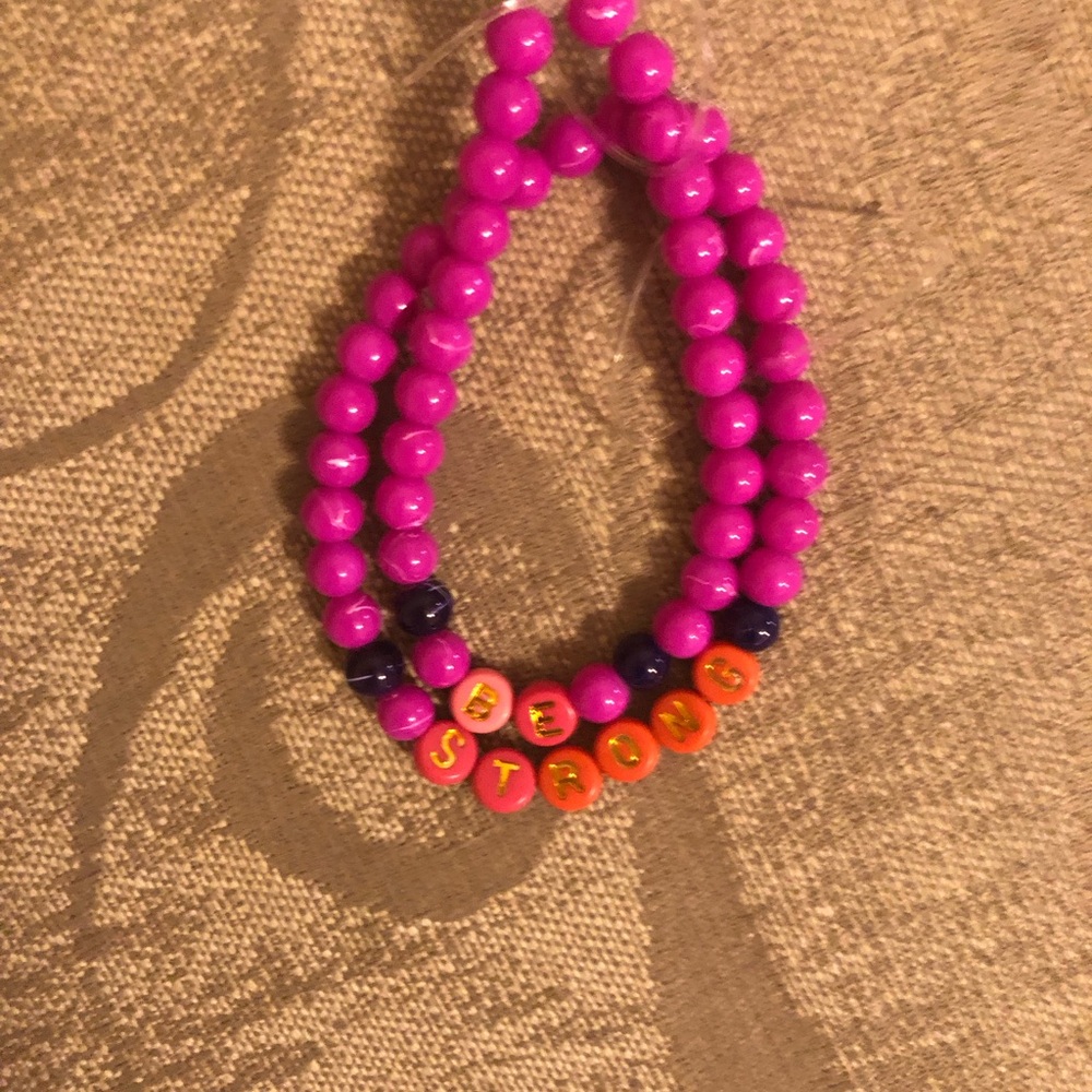 “Be Strong” fighting words Bracelets